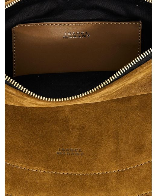 Isabel Marant Brown 'Oskan Hobo Zipped' Shoulder Bag