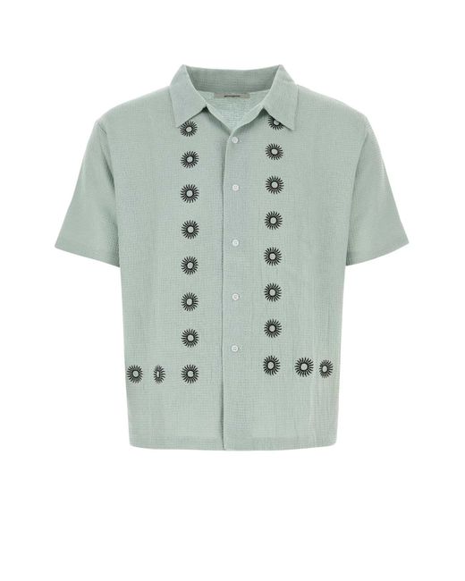 GIMAGUAS Green Sage Cotton Sunny Shirt for men