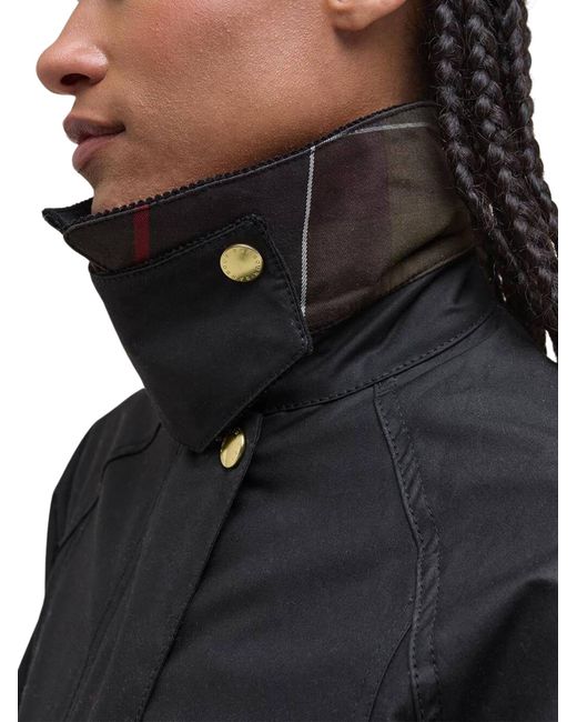 Barbour Black Modern Beadnell Wax Jacket