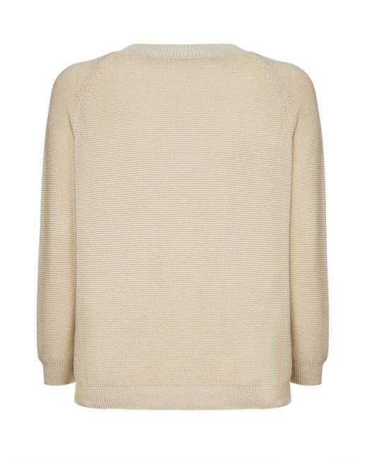 Weekend by Maxmara Natural Cotton Knit Sweater