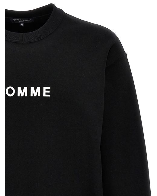 Comme des Garçons Black Logo Print Sweatshirt for men