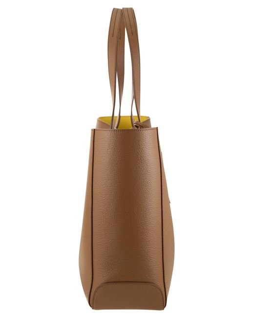 Tod's Brown Leather Shopping Bag