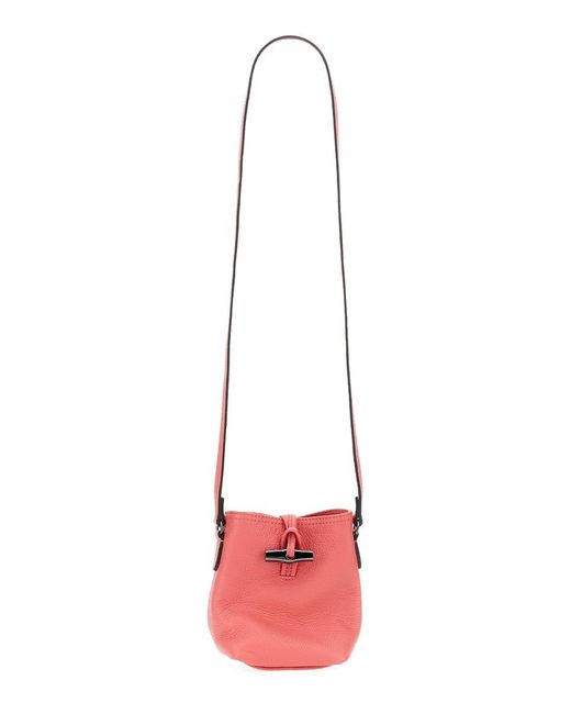Longchamp Red Roseau Essential Xs Crossbody Bag