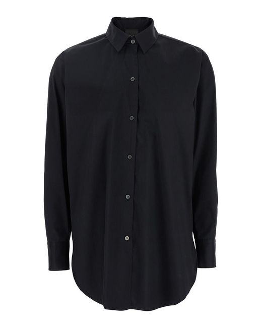Le Plain Blue Shirt With Classic Collar