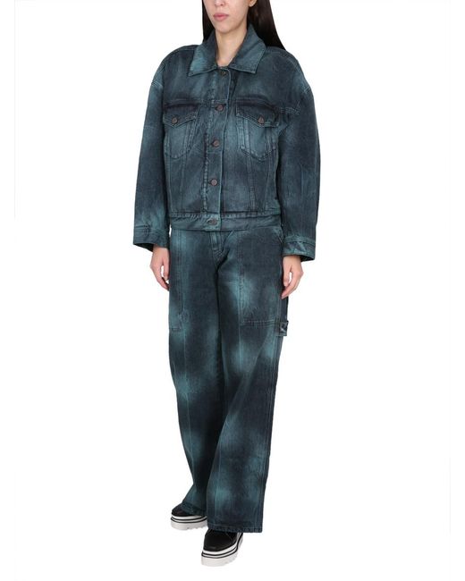 Stella McCartney Blue Stella Mccartney Workwear Blend Jeans