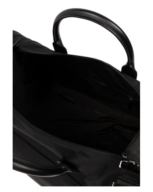 Emporio Armani Black Sustainability Collection Travel Bag for men