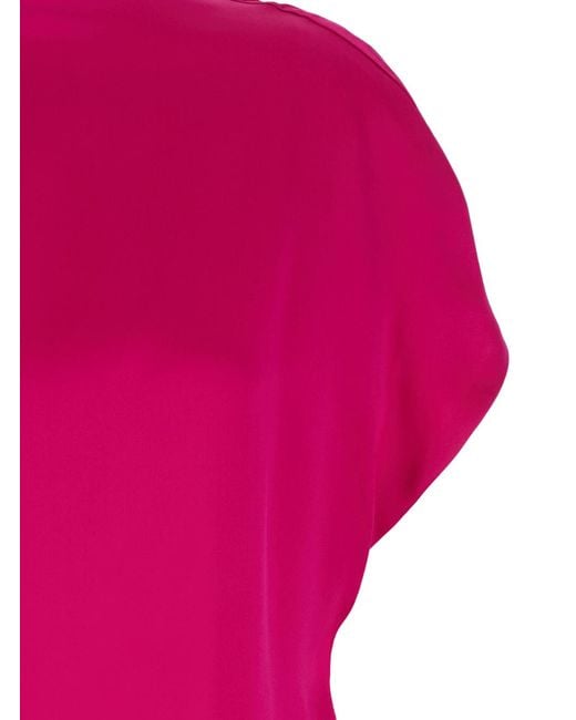 Dries Van Noten Pink Dress Diria Silk