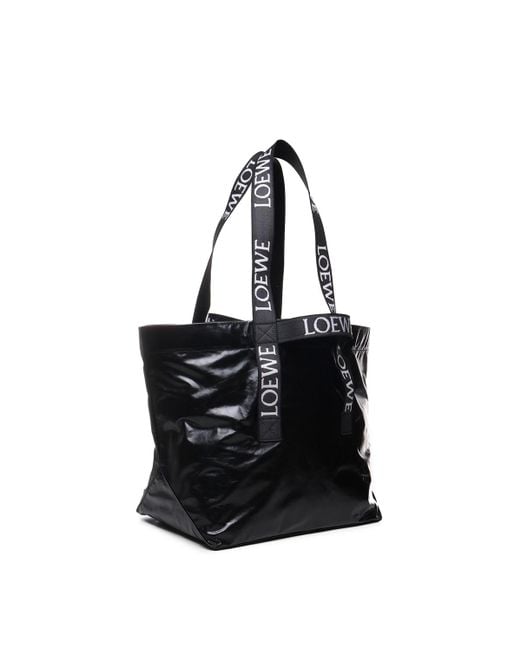 Loewe Black Shopper Bag The Fold