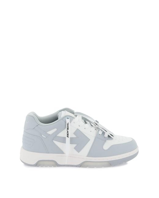 Off-White c/o Virgil Abloh White Leather Lace Up Sneakers for men