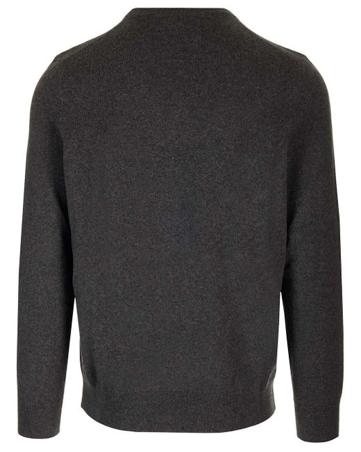 Alexander McQueen Gray Cashmere Crew Neck Sweater for men