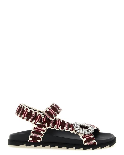 Roger Vivier White Slingback Sandals