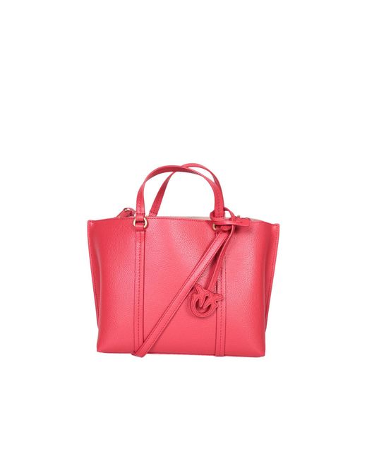 Pinko Pink Carrie Shopper Bag By