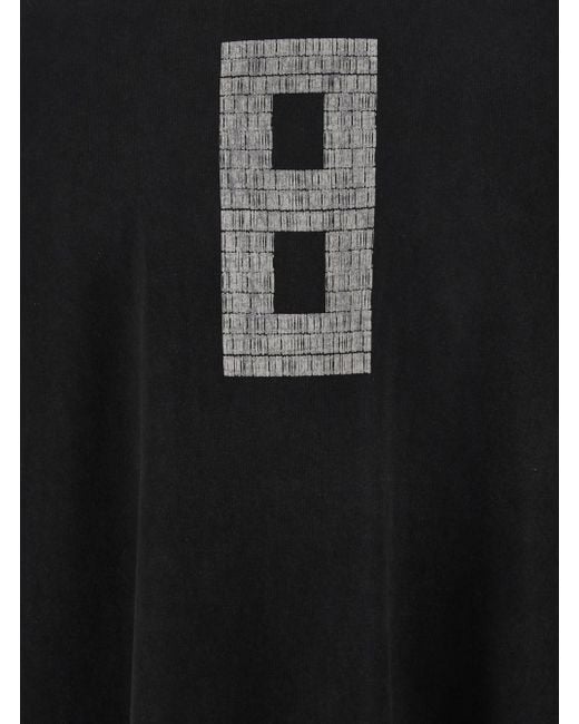 Fear Of God Black T-Shirt With 8 Print for men