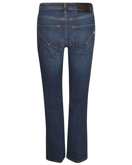 Dondup Blue Button Fitted Skinny Jeans