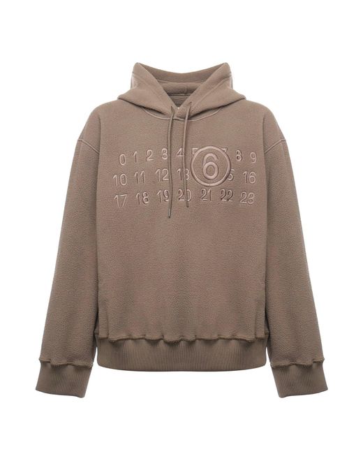 MM6 by Maison Martin Margiela Men's Brown Logo Sweatshirt