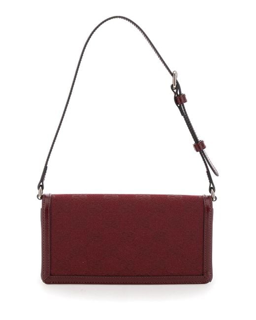 Gucci Purple Mini Borsa A Spalla Con Chiusura A Girello