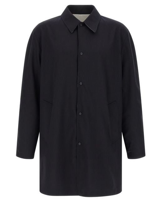 Herno Blue Solid Reversible Jacket for men