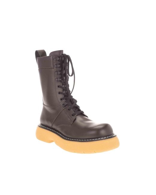 Bottega Veneta Gray The Bounce Leather Boots for men
