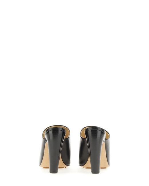Bottega Veneta Black Slingback Sandal Lambskin