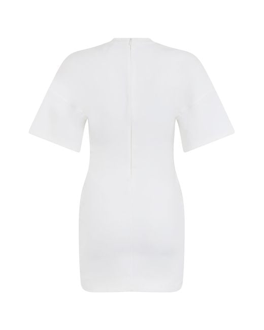 Alexander Wang White Short Dress Cotton Blend