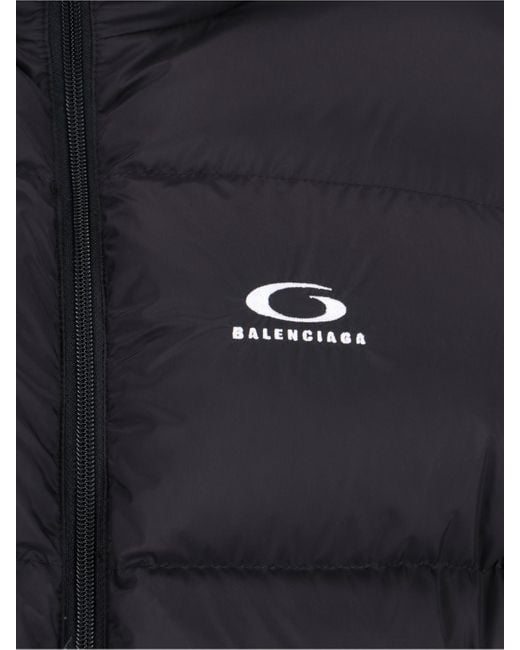 Balenciaga Blue Logo Down Jacket