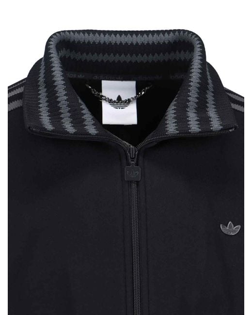 Adidas Black Track Premium Zip Sweatshirt for men
