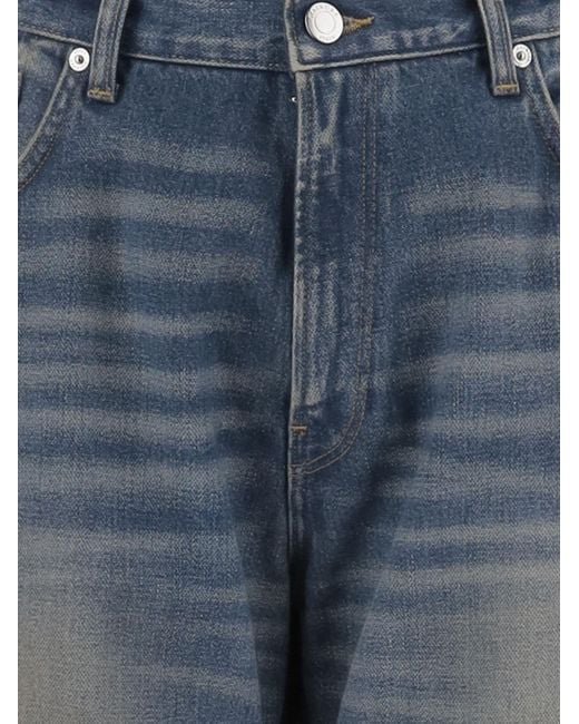 Haikure Blue Cotton Denim Jeans