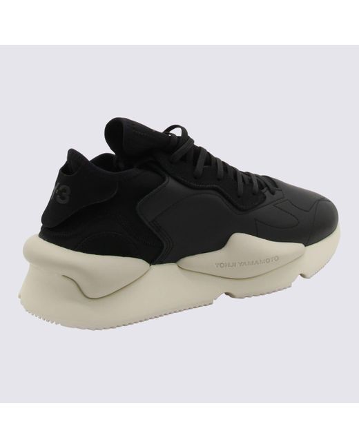 Y-3 Black And Leather Kaiwa Sneakers