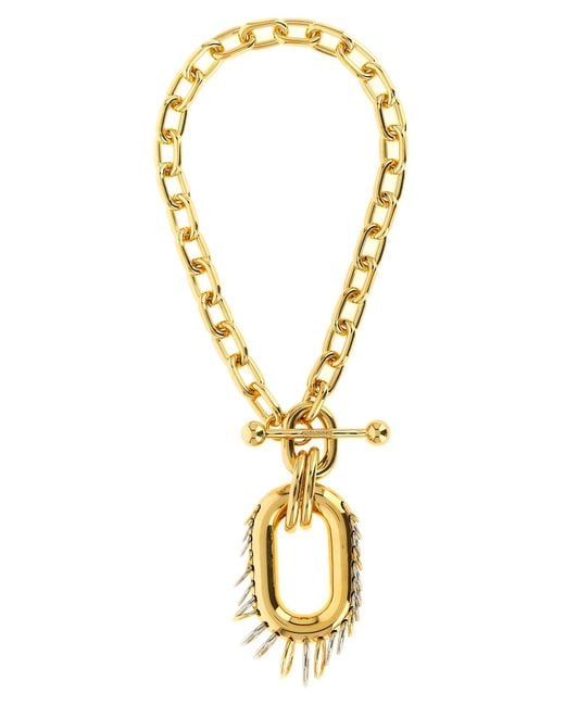 Rabanne Metallic Brass Necklace