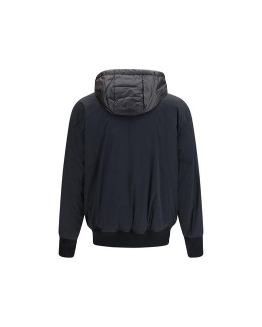 Moose Knuckles Blue Nylon Bomber Clothing for men