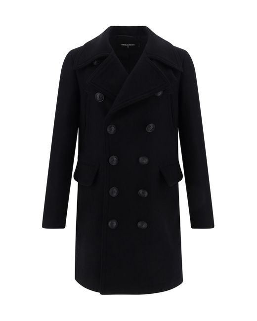 DSquared² Black Coats for men