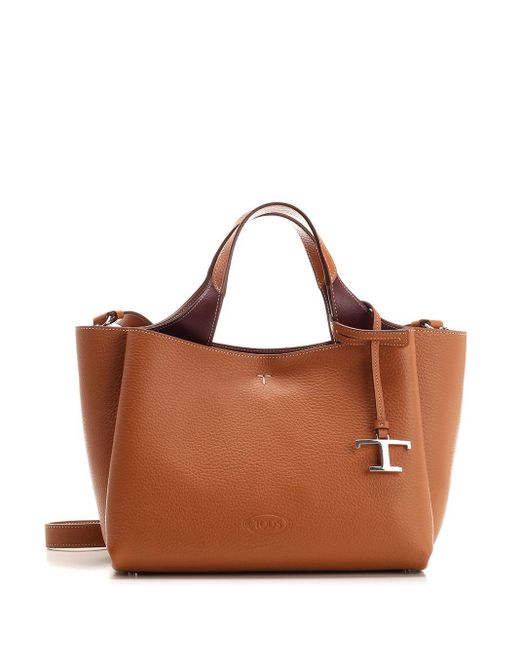 Tod's Brown Micro Leather Hand Bag