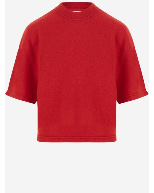 Sa Su Phi Red Short-Sleeved Cashmere Sweater