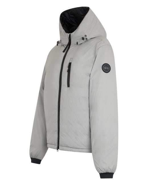 Canada Goose Gray Waterproof Hooded Jacket Polyester Raincoats for men