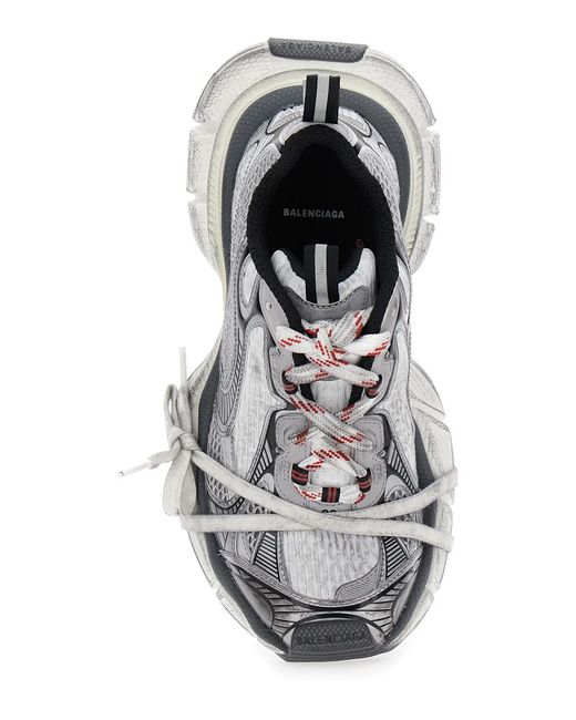 Balenciaga White Sneakers 3Xl Metallic Polyurethane Trainers
