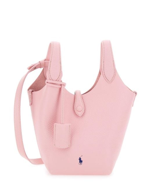 Polo Ralph Lauren Pink Light Play Small Tote Bag