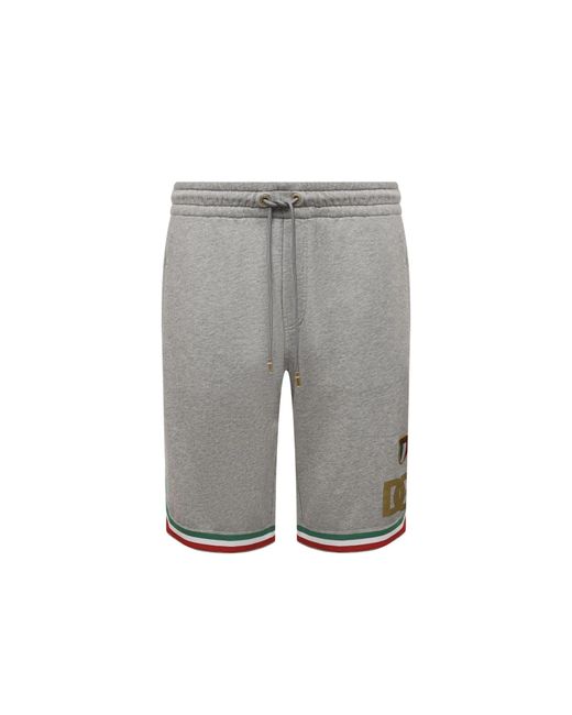 Dolce & Gabbana Gray Track Shorts for men