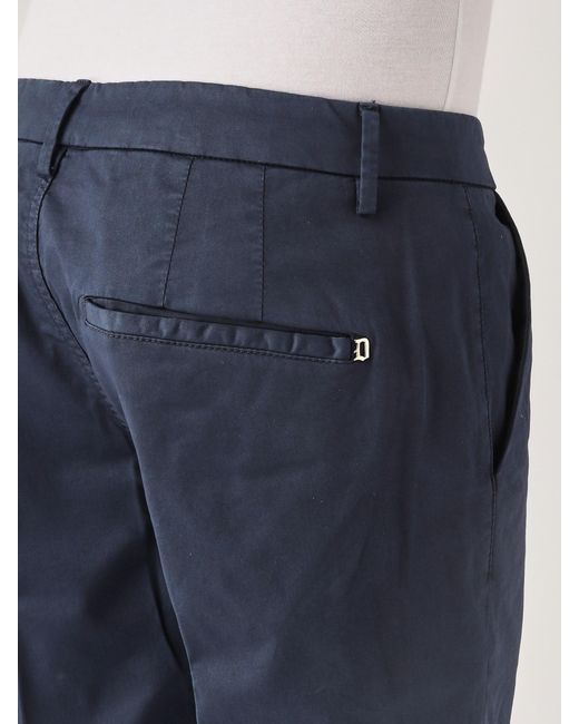 Dondup Blue Pantalone Pablo Capri Fondo 18 Tasca America Trousers for men