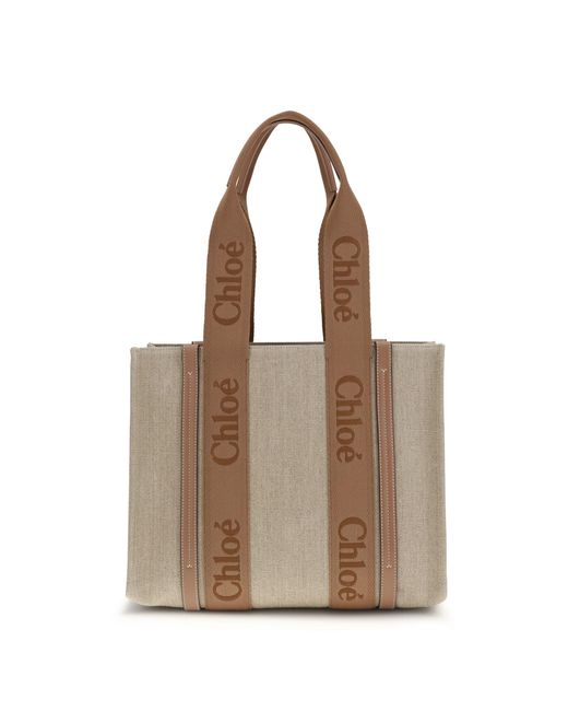Chloé Natural Shoulder Bags