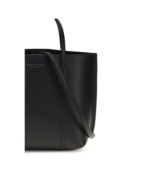 Tory Burch Black Calf Leather Bos Taurus Handbag