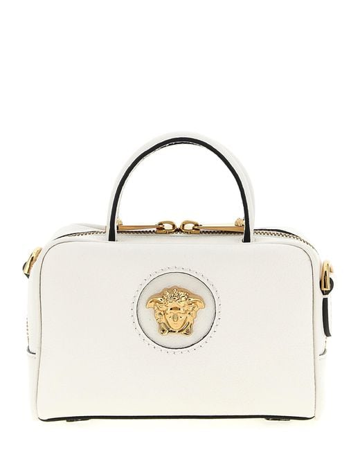 Versace White La Medusa Mini Handbag