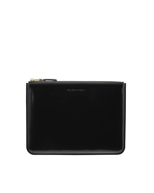 Comme des Garçons Black Mirror Inside Logo Zip Pouch Wallet for men