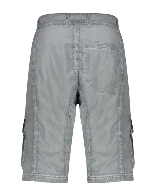 44 Label Group Gray Techno Fabric Bermuda-Shorts for men