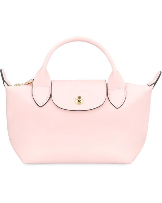 Longchamp Pink Xs Le Pliage Xtra Leather Handbag