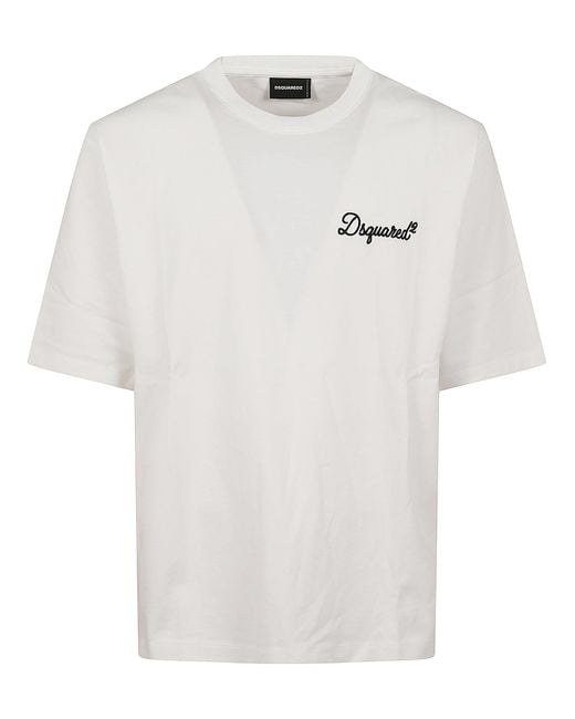 DSquared² White T-Shirts T-Shirt for men