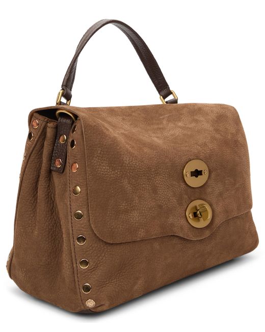 Zanellato Brown Leather Postina Bag