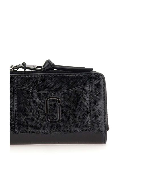 Marc Jacobs Black "the Sim Bifold" Leather Wallet
