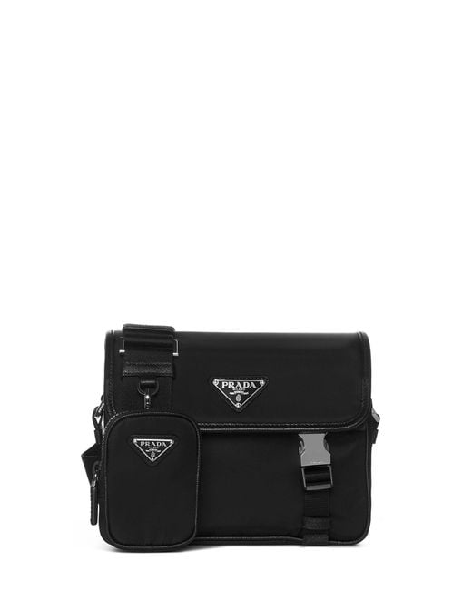 Prada Black Satchel Bag Re-Nylon Shoulder for men