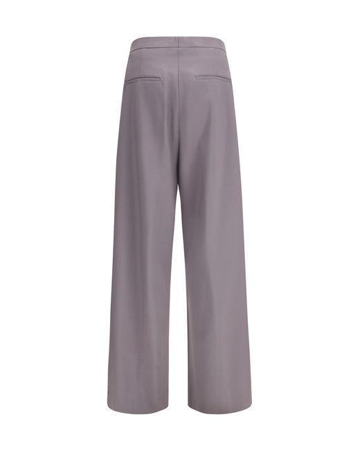 Dries Van Noten Purple Trousers Preaches Bis Wool-Mohair Wool (Ovis Aries) for men