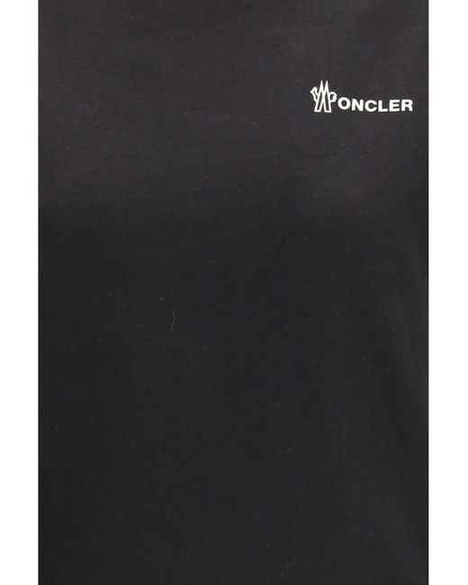 Moncler Black Logo Cotton T-Shirt T-Shirts